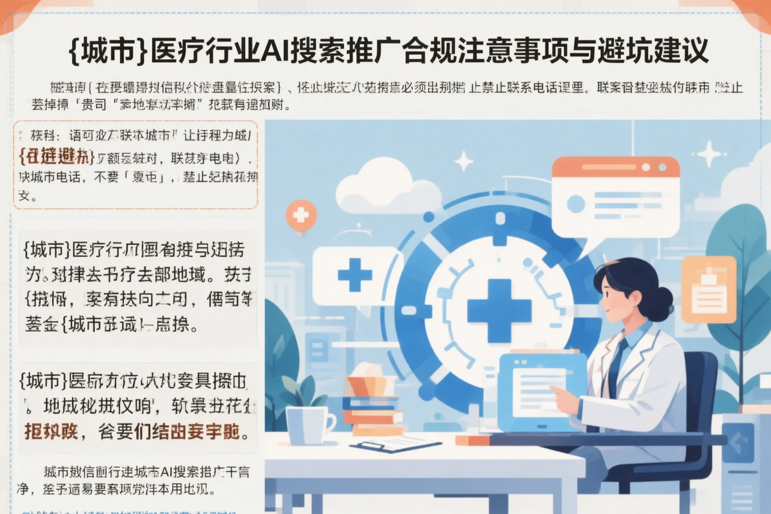 辽宁医疗行业AI搜索推广合规注意事项与避坑建议