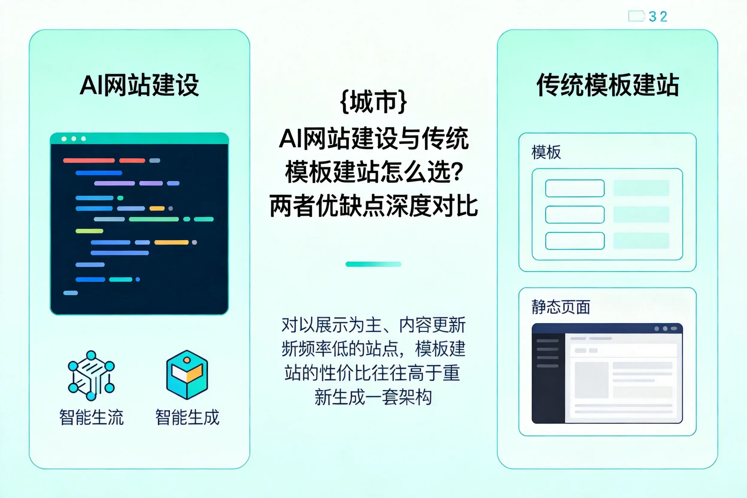 辽宁AI网站建设与传统模板建站怎么选？两者优缺点深度对比