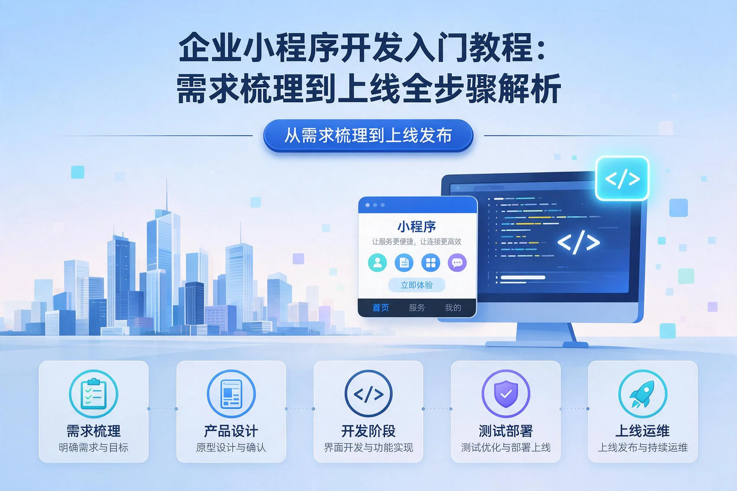 辽宁企业小程序开发入门教程：需求梳理到上线全步骤解析