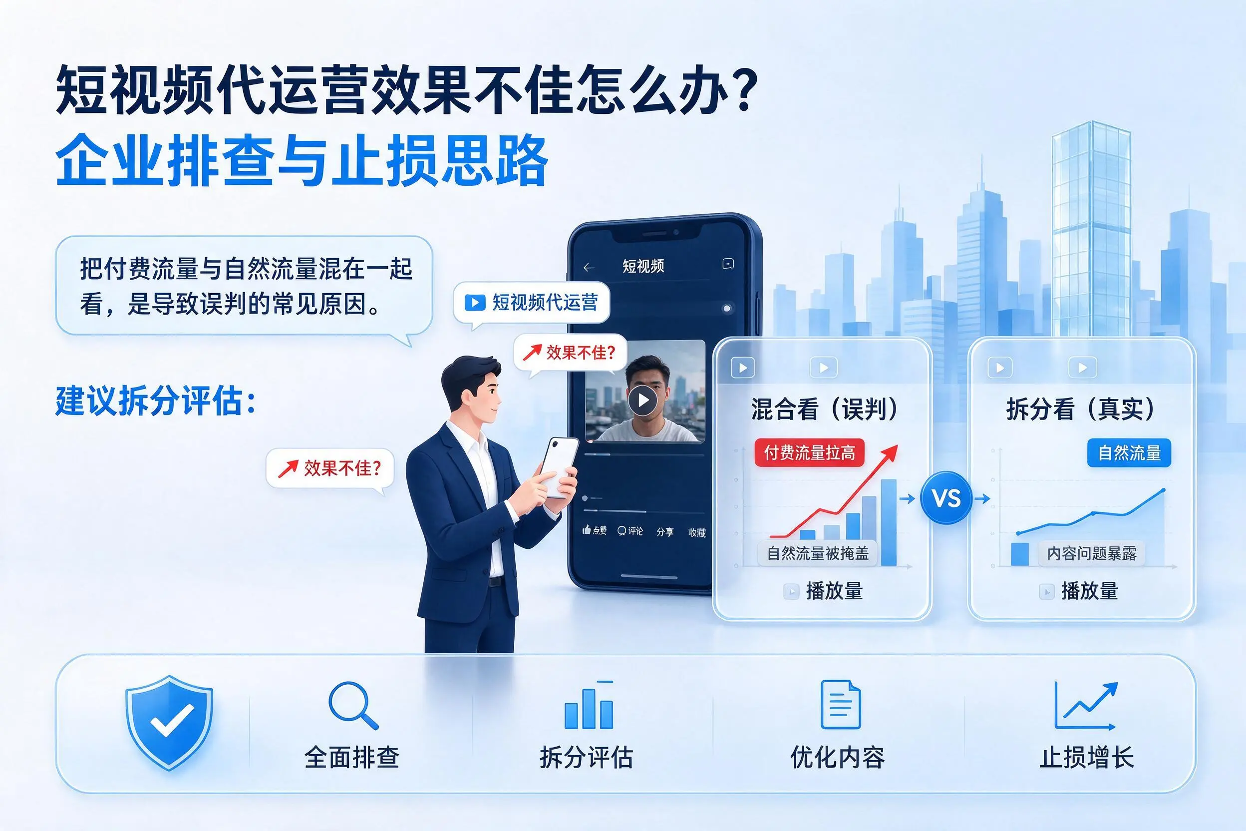 短视频代运营效果不佳怎么办?辽宁企业排查与止损思路