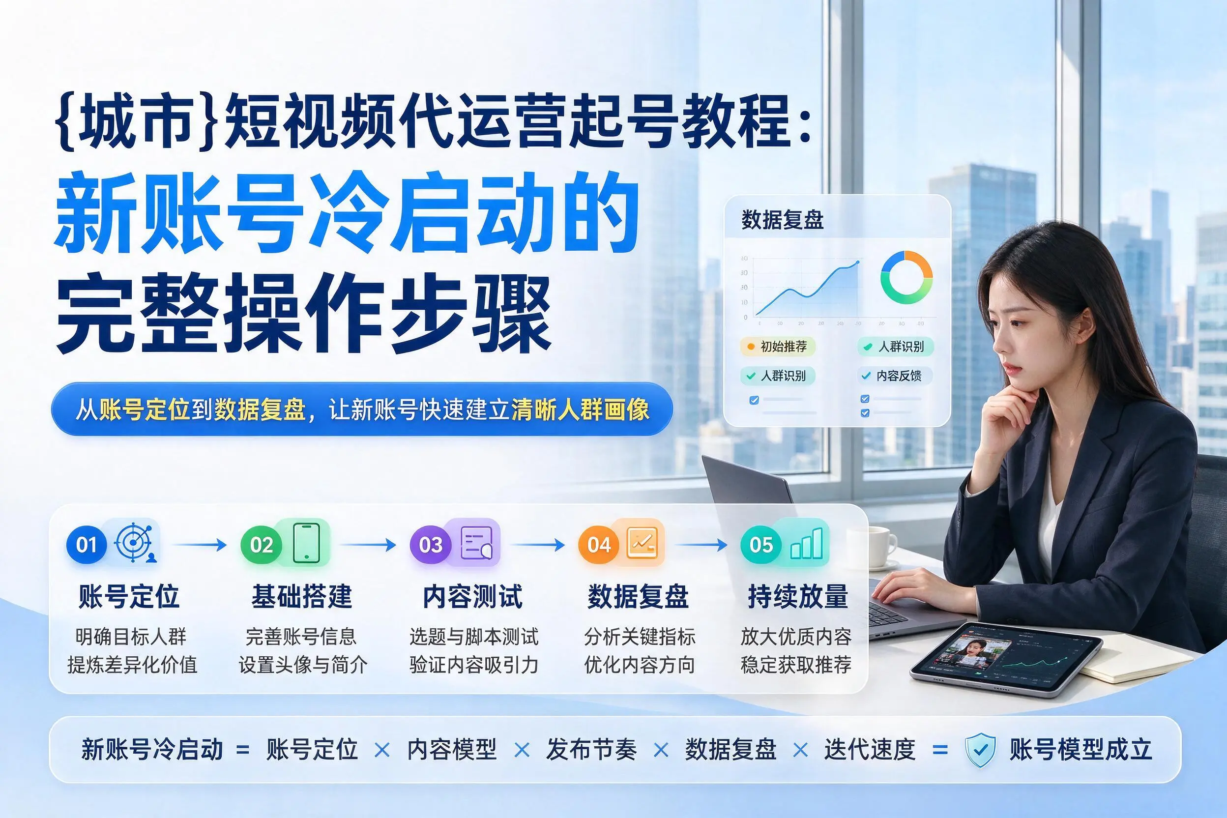 辽宁短视频代运营起号教程：新账号冷启动的完整操作步骤