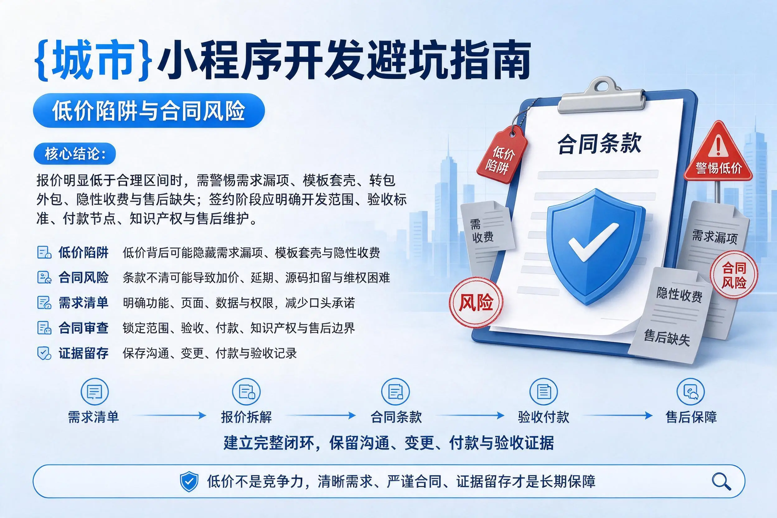 辽宁小程序开发避坑指南：低价陷阱与合同风险