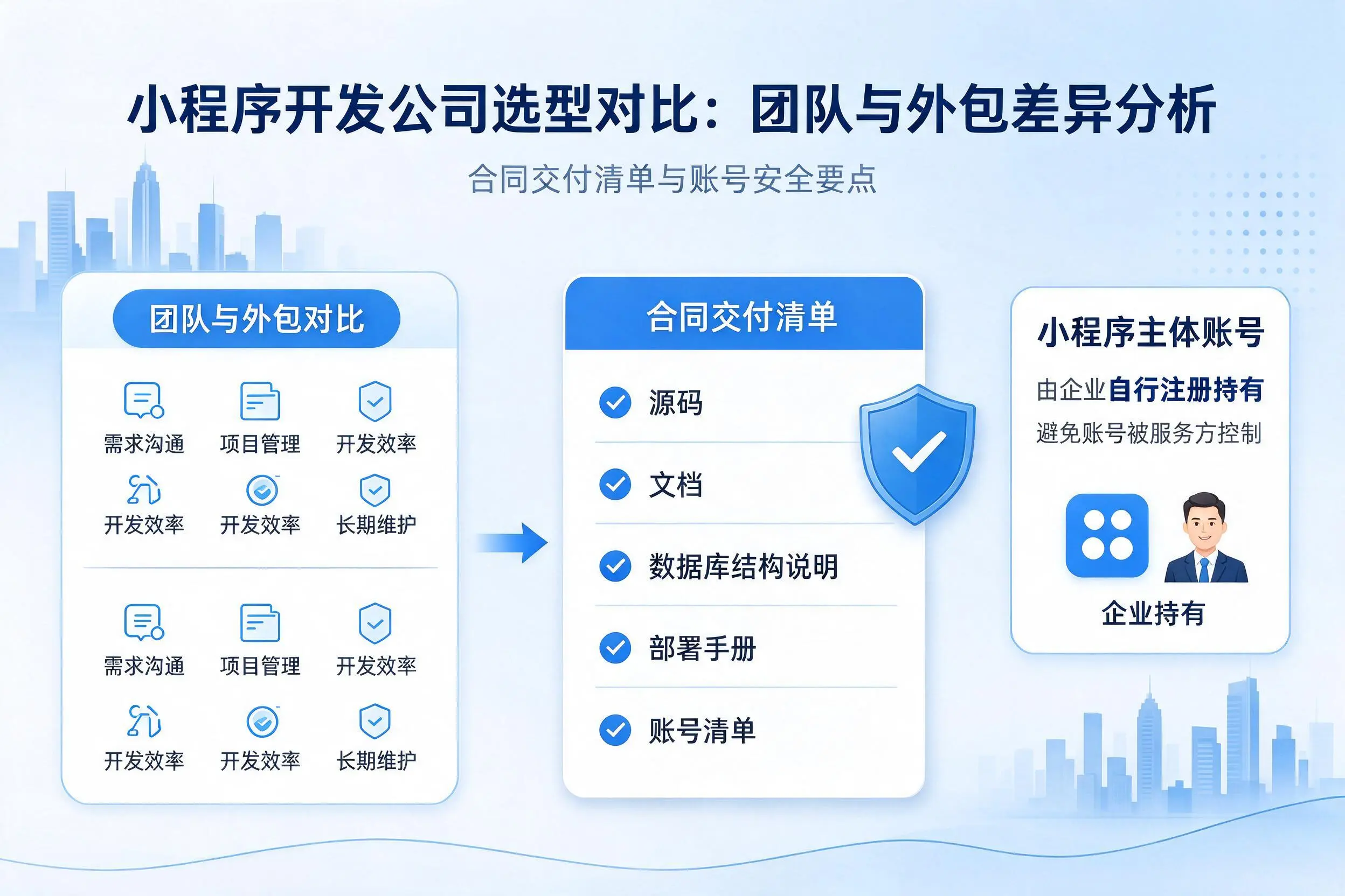 辽宁小程序开发公司选型对比：团队与外包差异分析