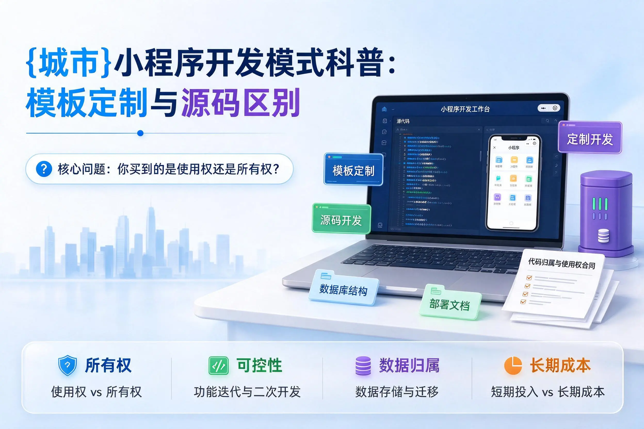 辽宁小程序开发模式科普：模板定制与源码区别