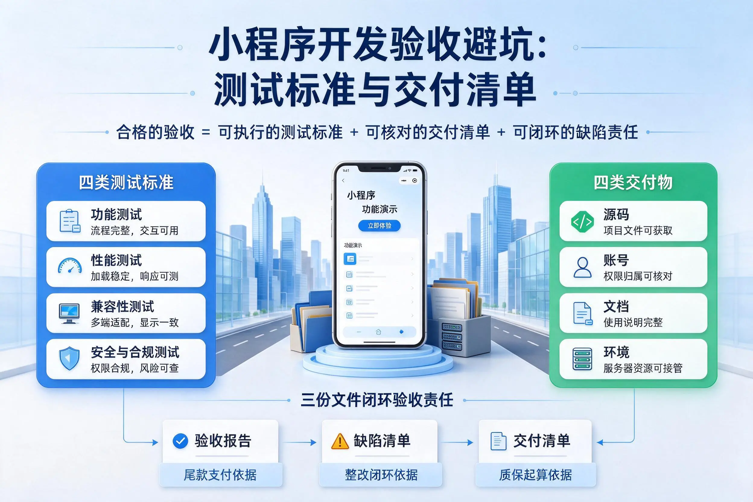 辽宁小程序开发验收避坑：测试标准与交付清单
