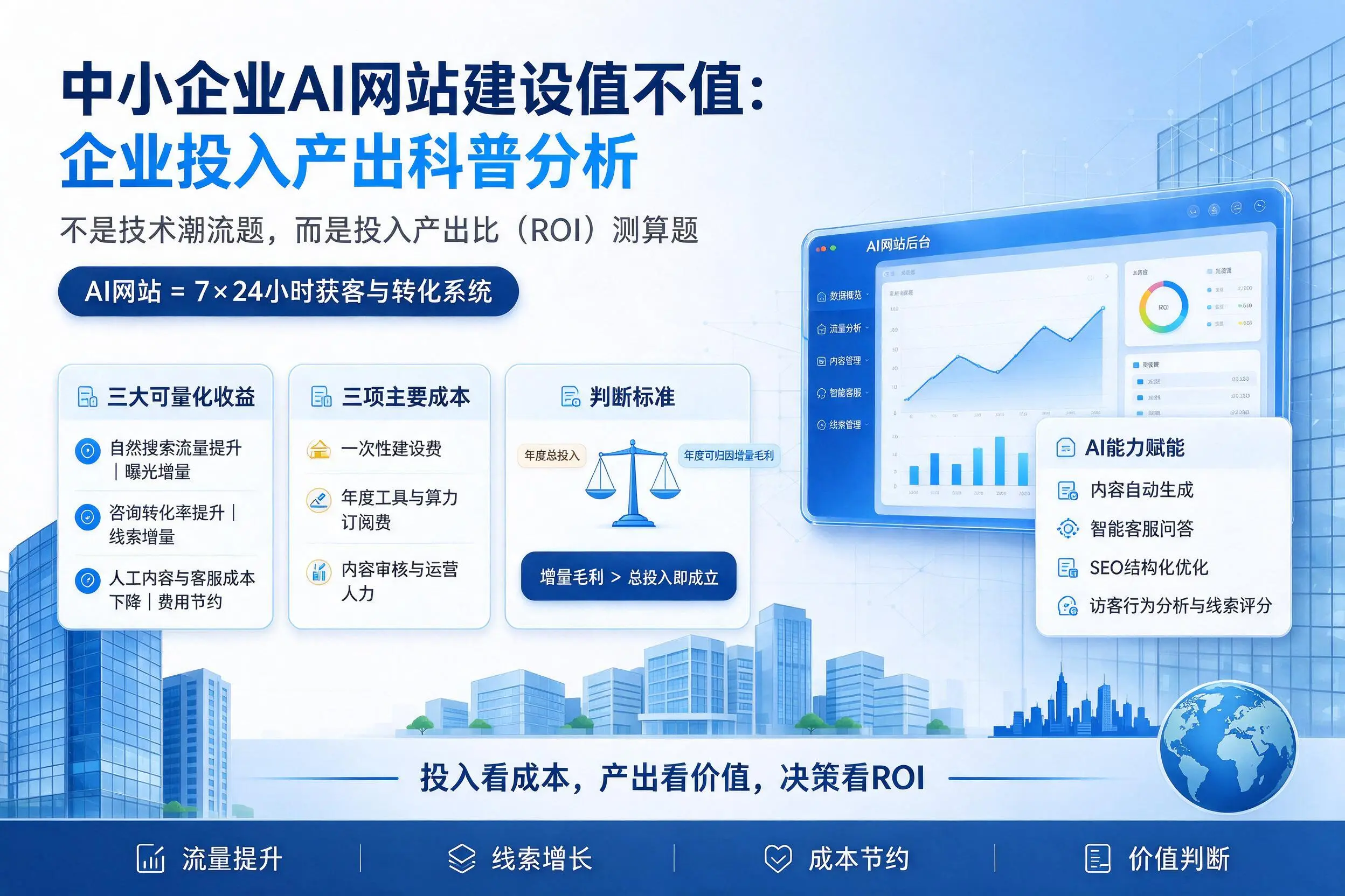 中小企业AI网站建设值不值：辽宁企业投入产出科普分析