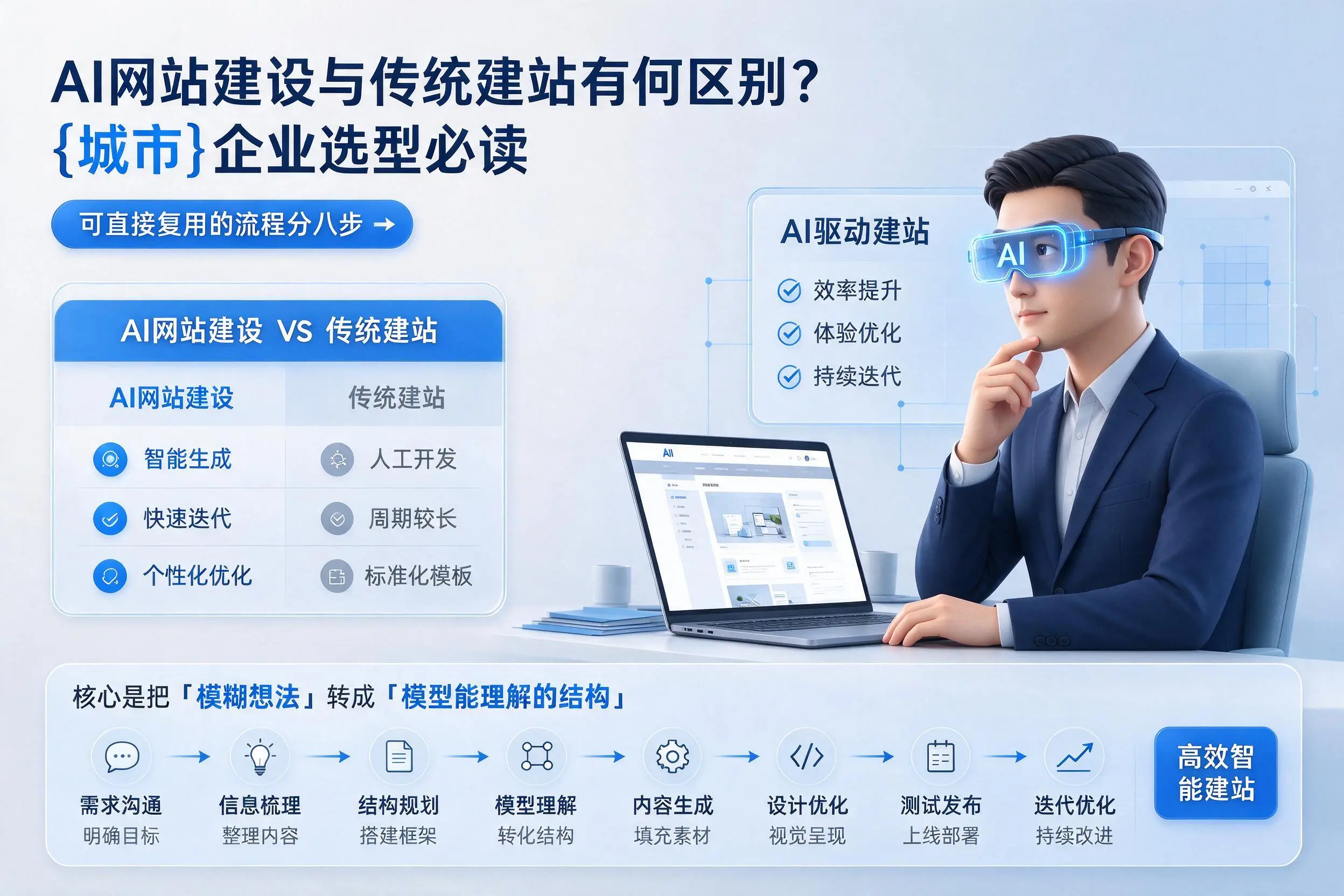 AI网站建设与传统建站有何区别?辽宁企业选型必读