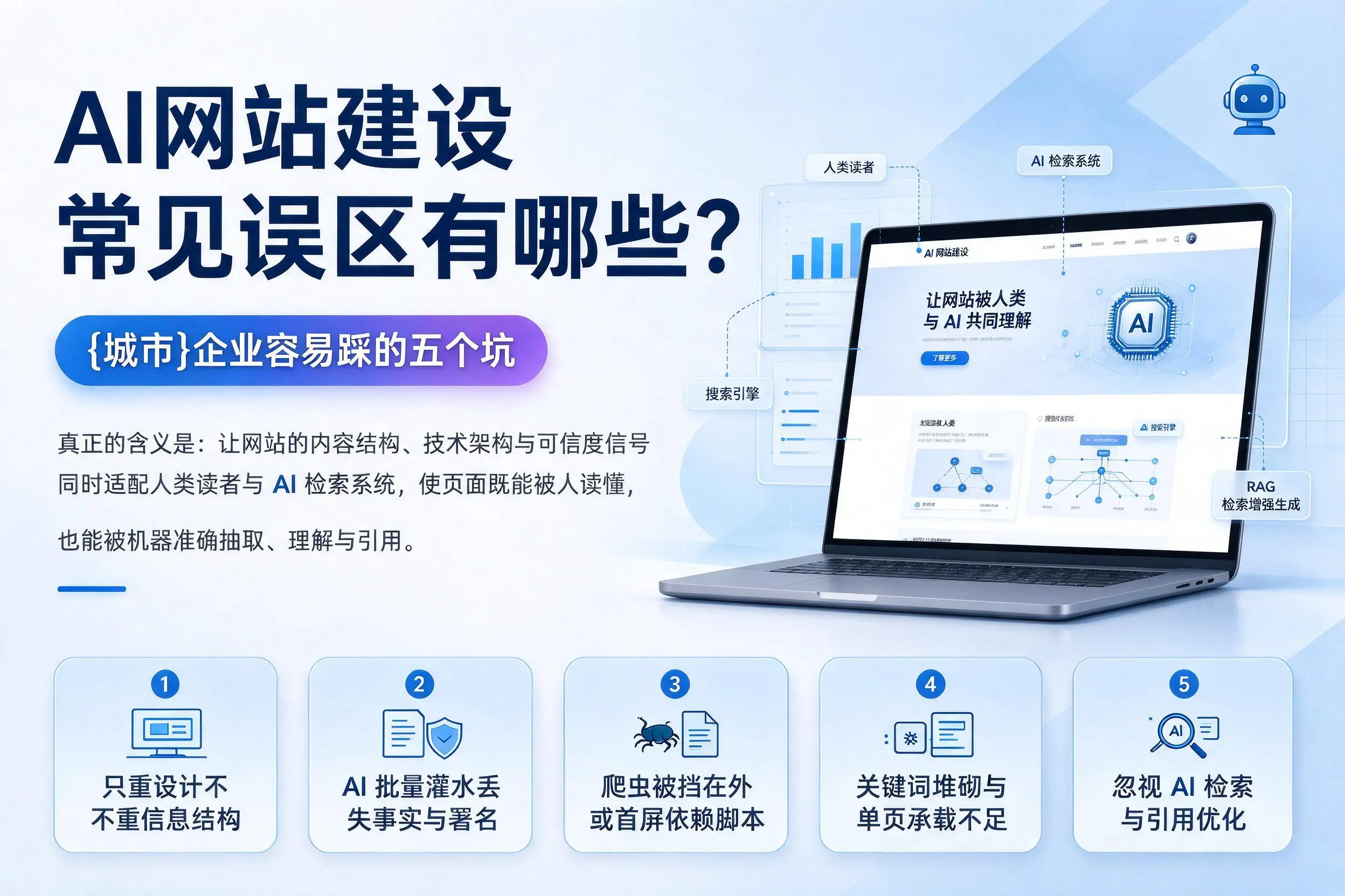 AI网站建设常见误区有哪些？辽宁企业容易踩的五个坑