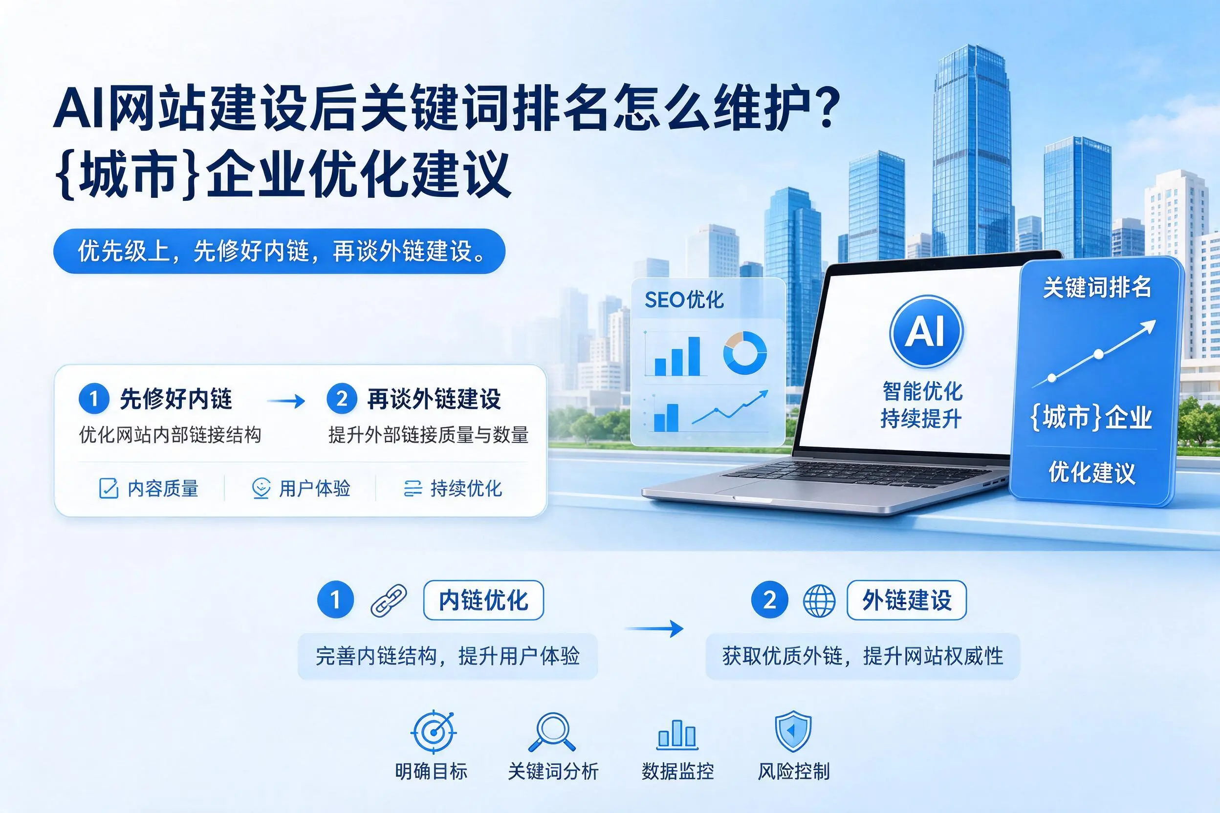 AI网站建设后关键词排名怎么维护?辽宁企业优化建议