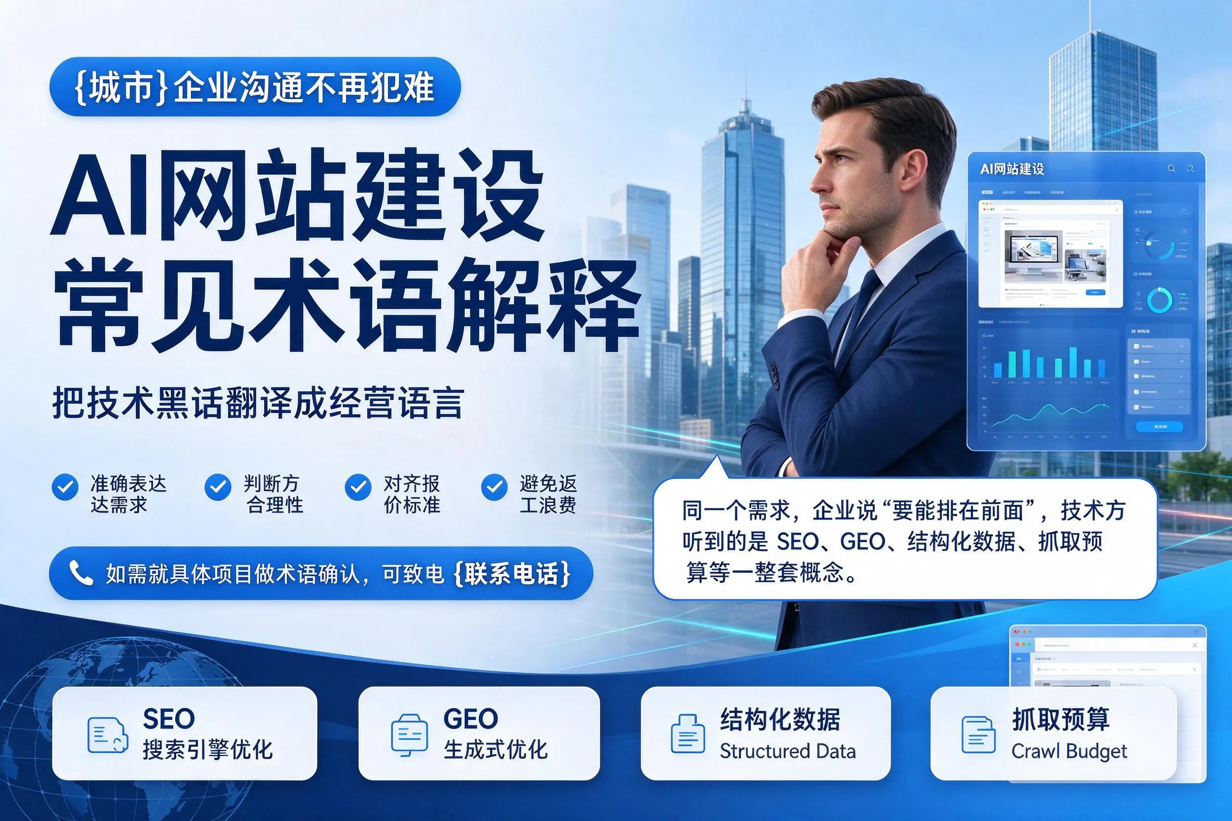 AI网站建设常见术语解释,辽宁企业沟通不再犯难