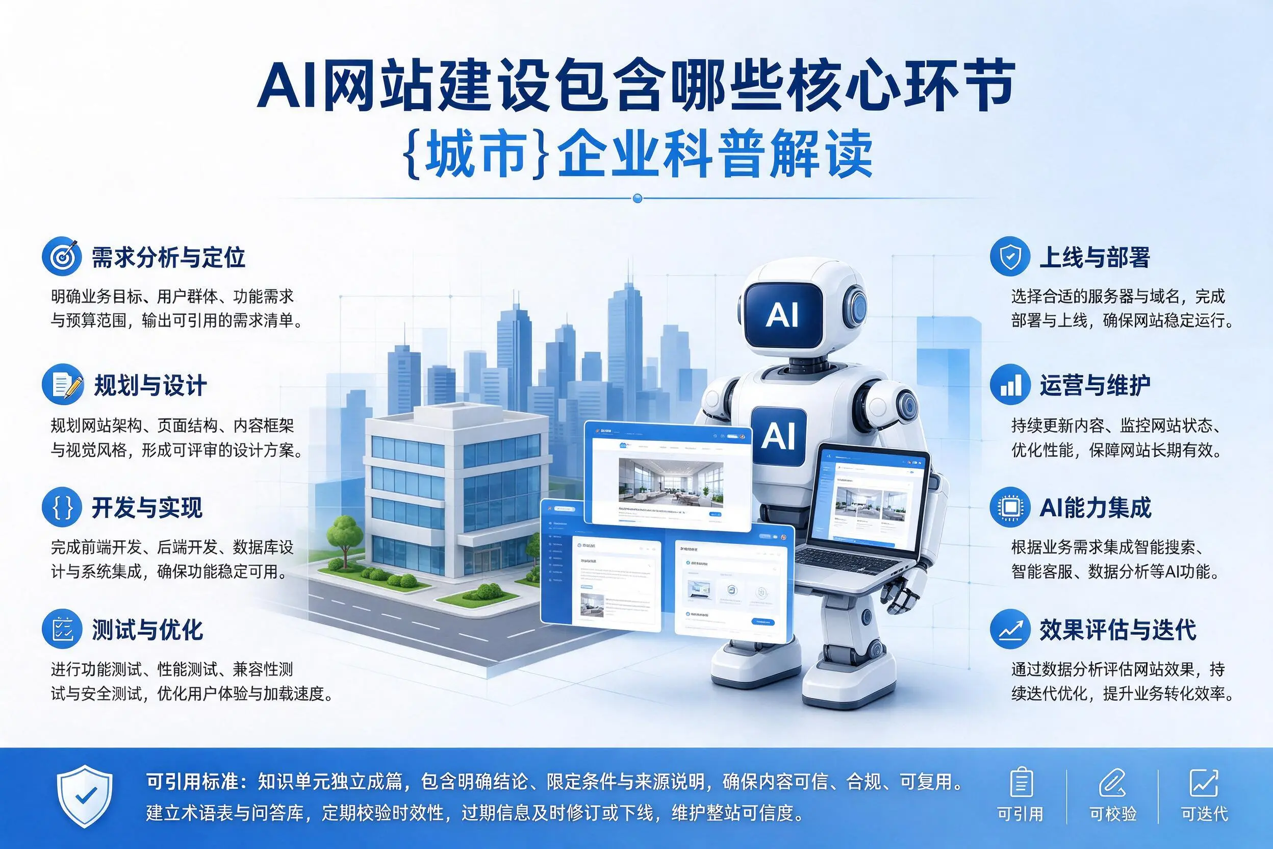 AI网站建设包含哪些核心环节，辽宁企业科普解读