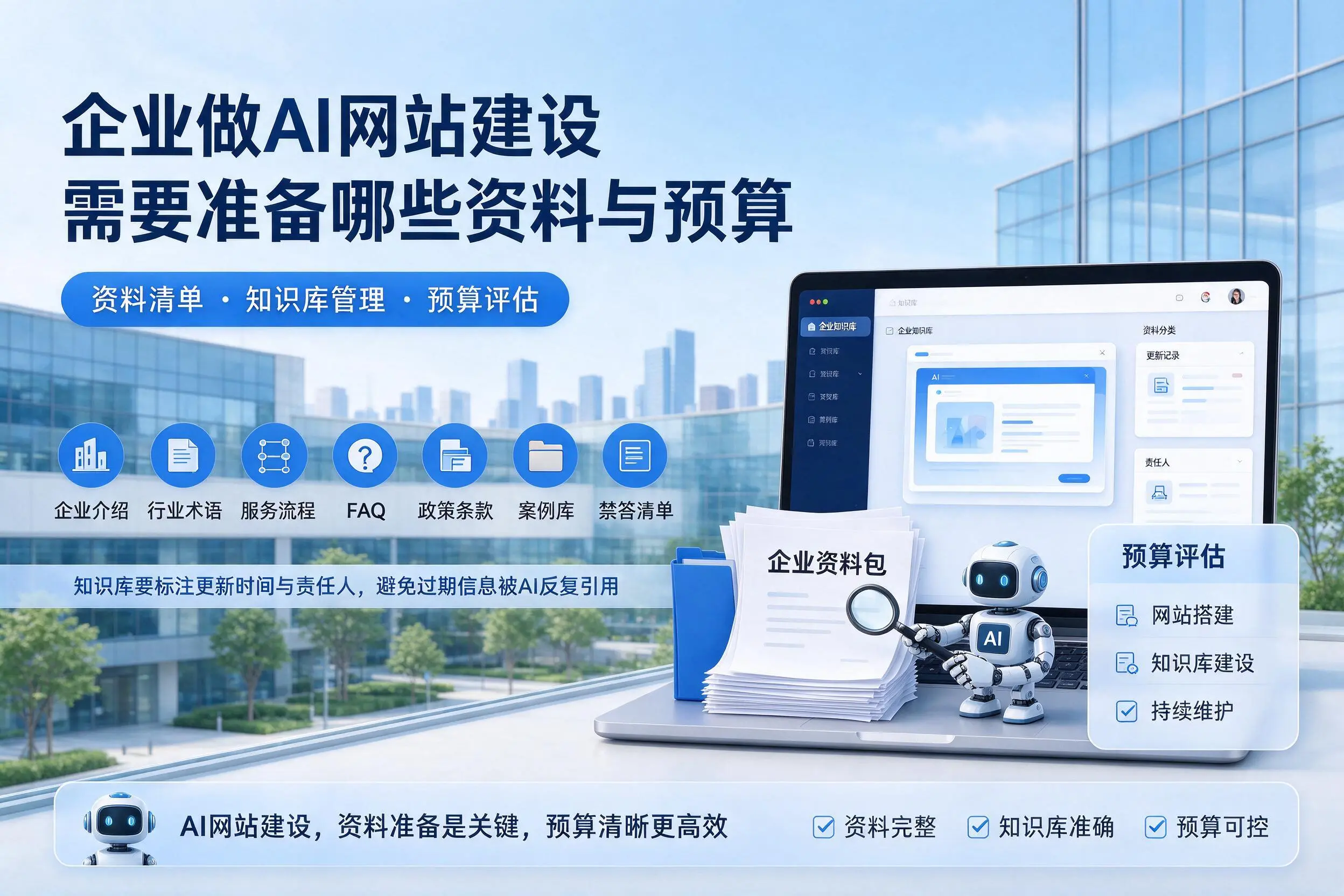 辽宁企业做AI网站建设需要准备哪些资料与预算