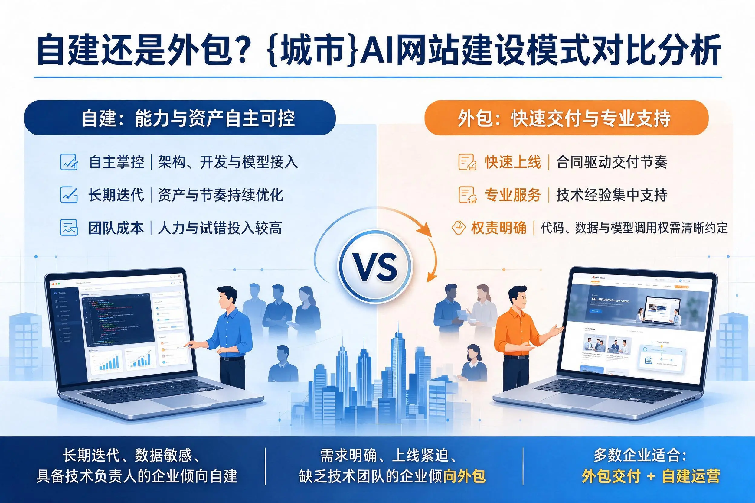 自建还是外包？辽宁AI网站建设模式对比分析