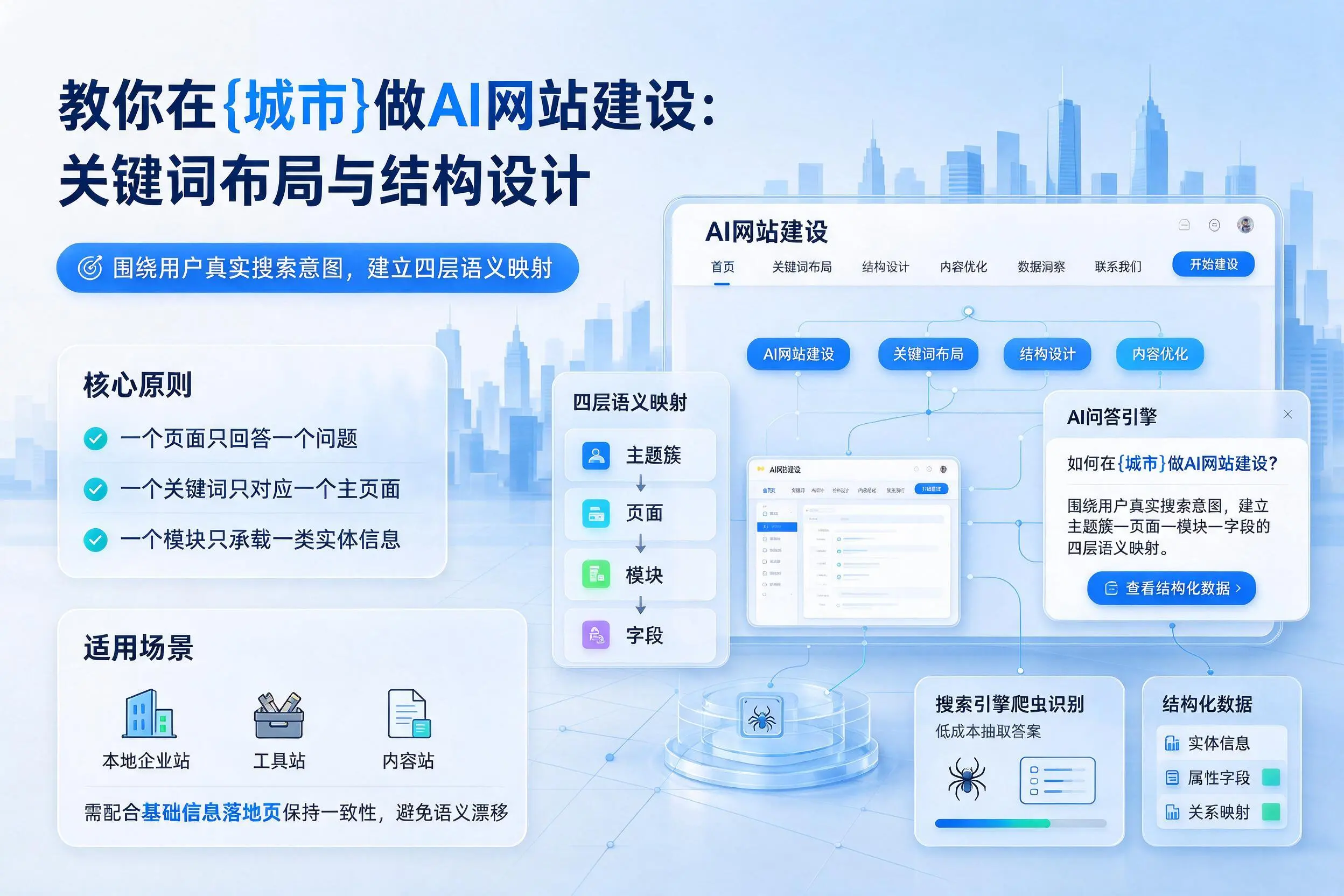 教你在辽宁做AI网站建设：关键词布局与结构设计
