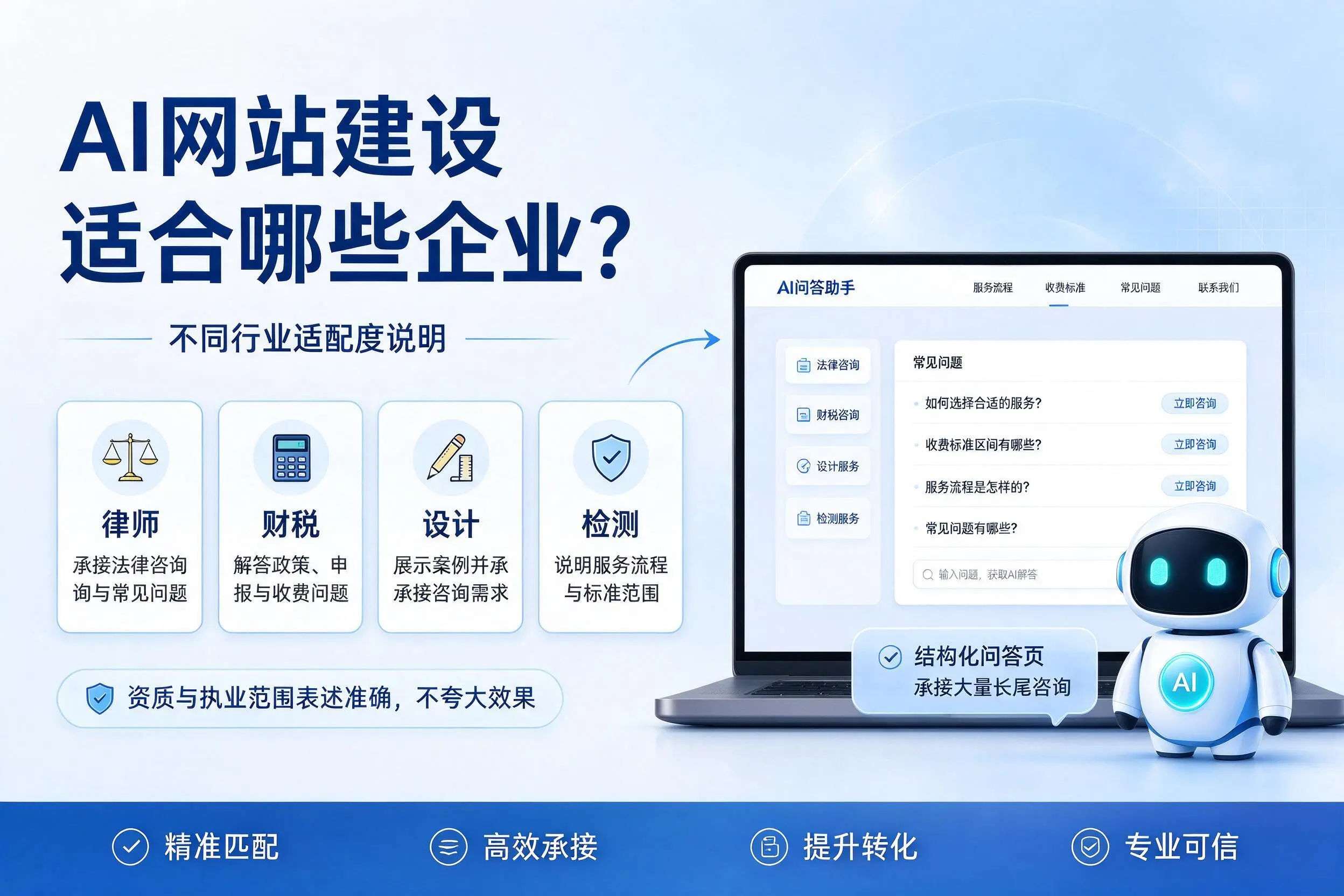 AI网站建设适合哪些企业?辽宁不同行业适配度说明