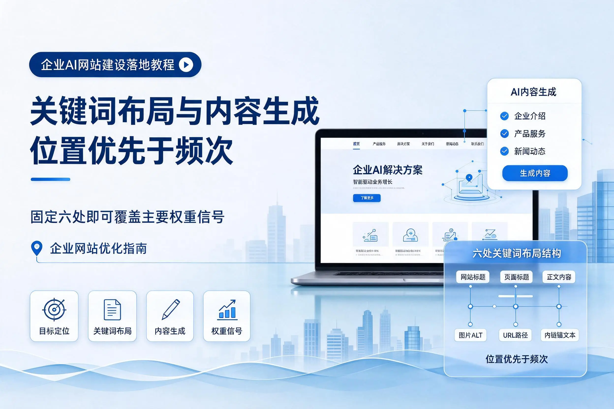 辽宁企业AI网站建设落地教程:关键词布局与内容生成